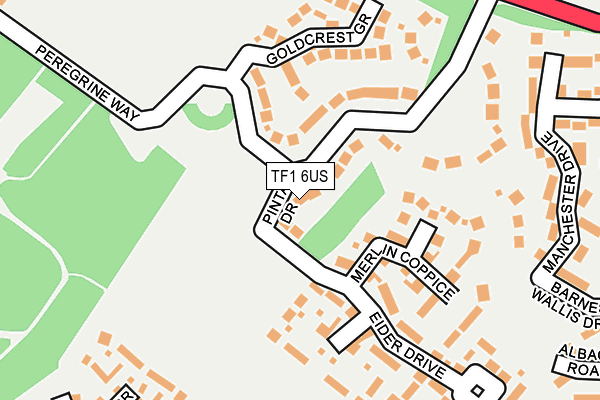 TF1 6US map - OS OpenMap – Local (Ordnance Survey)