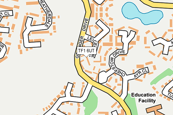 TF1 6UT map - OS OpenMap – Local (Ordnance Survey)