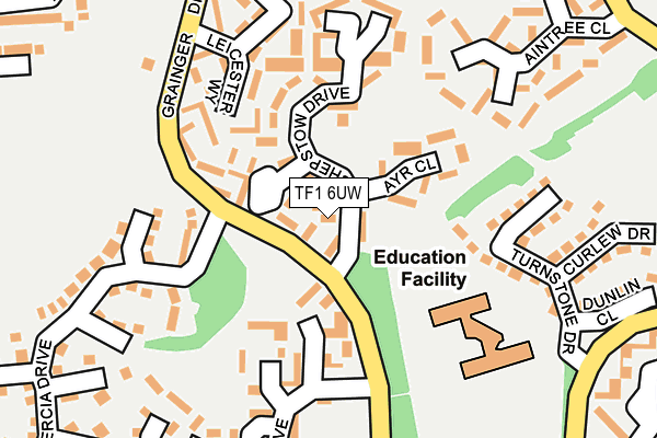 TF1 6UW map - OS OpenMap – Local (Ordnance Survey)