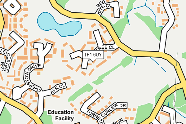 TF1 6UY map - OS OpenMap – Local (Ordnance Survey)
