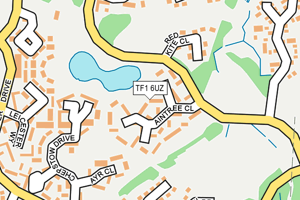 TF1 6UZ map - OS OpenMap – Local (Ordnance Survey)