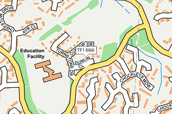 TF1 6WA map - OS OpenMap – Local (Ordnance Survey)