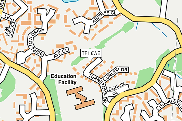 TF1 6WE map - OS OpenMap – Local (Ordnance Survey)