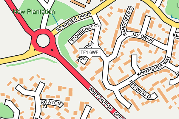 TF1 6WF map - OS OpenMap – Local (Ordnance Survey)