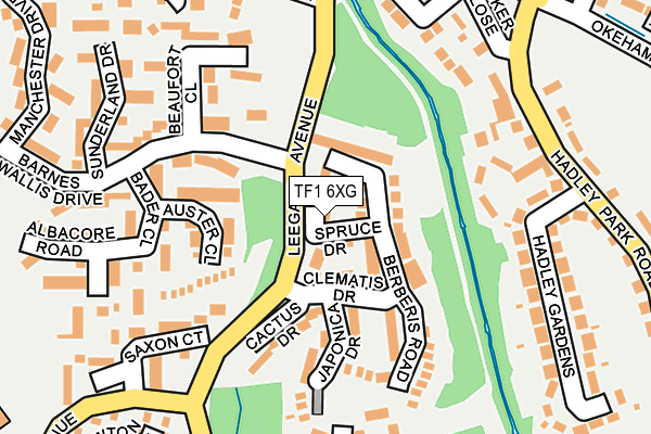 TF1 6XG map - OS OpenMap – Local (Ordnance Survey)