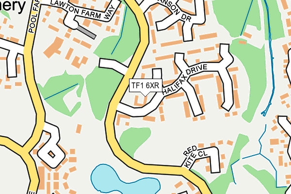 TF1 6XR map - OS OpenMap – Local (Ordnance Survey)