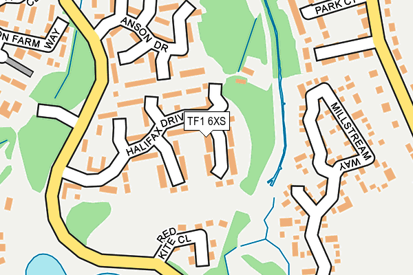 TF1 6XS map - OS OpenMap – Local (Ordnance Survey)