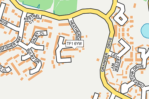 TF1 6YW map - OS OpenMap – Local (Ordnance Survey)