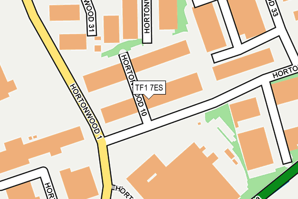 TF1 7ES map - OS OpenMap – Local (Ordnance Survey)