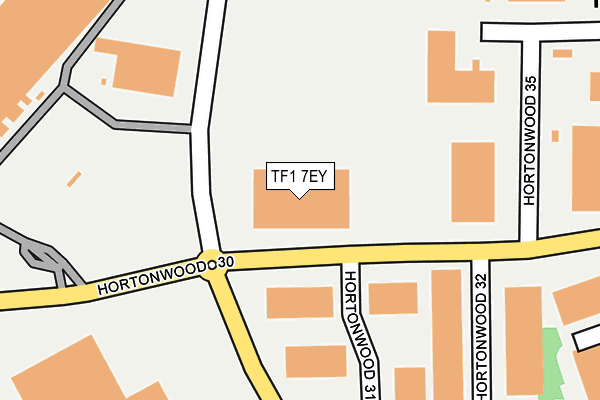 TF1 7EY map - OS OpenMap – Local (Ordnance Survey)