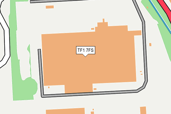 TF1 7FS map - OS OpenMap – Local (Ordnance Survey)