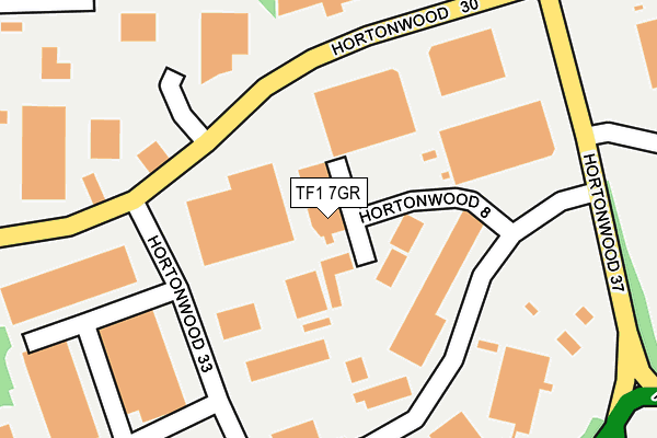 TF1 7GR map - OS OpenMap – Local (Ordnance Survey)