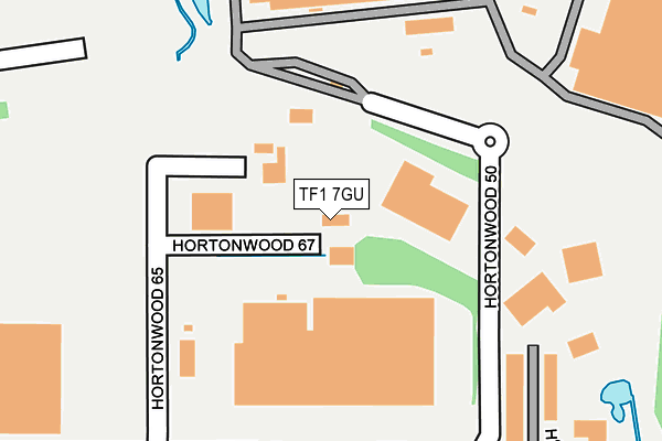 TF1 7GU map - OS OpenMap – Local (Ordnance Survey)