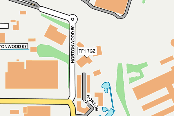 TF1 7GZ map - OS OpenMap – Local (Ordnance Survey)