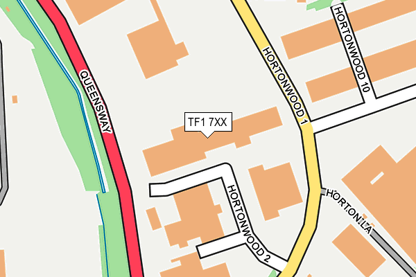 TF1 7XX map - OS OpenMap – Local (Ordnance Survey)