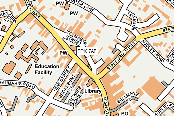 Map of MVGH LTD at local scale