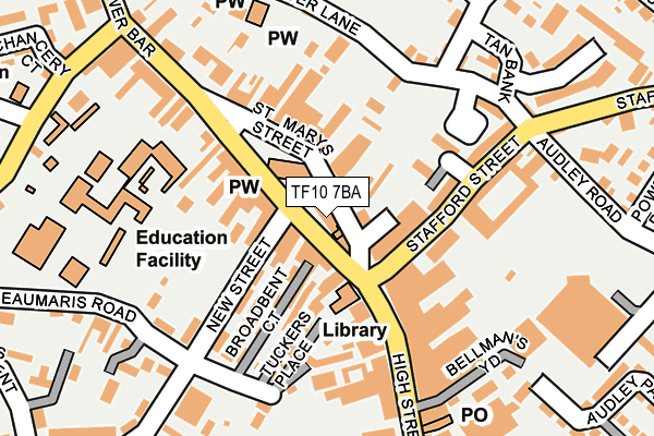 Map of PRETTY PUDS (NEWPORT) LTD at local scale