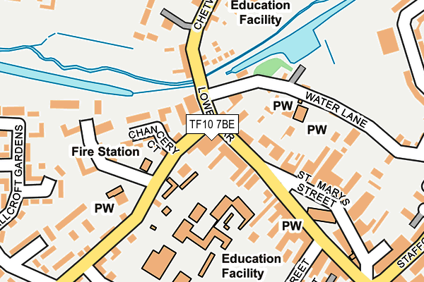 Map of JSP MEDIA TELFORD LIMITED at local scale