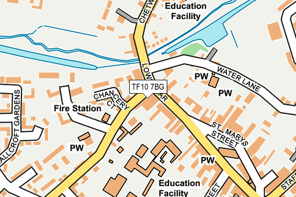 TF10 7BG map - OS OpenMap – Local (Ordnance Survey)