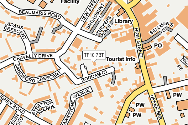 TF10 7BT map - OS OpenMap – Local (Ordnance Survey)