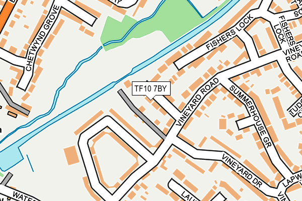 TF10 7BY map - OS OpenMap – Local (Ordnance Survey)
