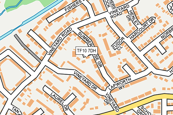 TF10 7DH map - OS OpenMap – Local (Ordnance Survey)