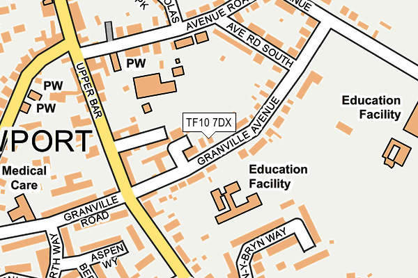 Map of BERPS LTD at local scale
