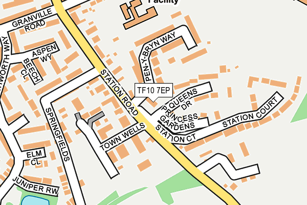 TF10 7EP map - OS OpenMap – Local (Ordnance Survey)