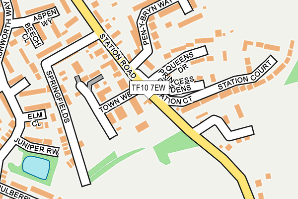 TF10 7EW map - OS OpenMap – Local (Ordnance Survey)