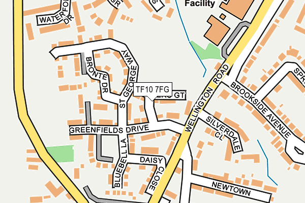 TF10 7FG map - OS OpenMap – Local (Ordnance Survey)