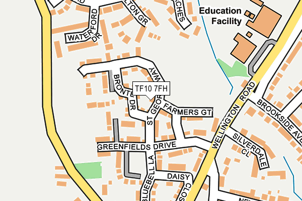 TF10 7FH map - OS OpenMap – Local (Ordnance Survey)