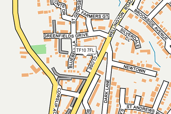 TF10 7FL map - OS OpenMap – Local (Ordnance Survey)