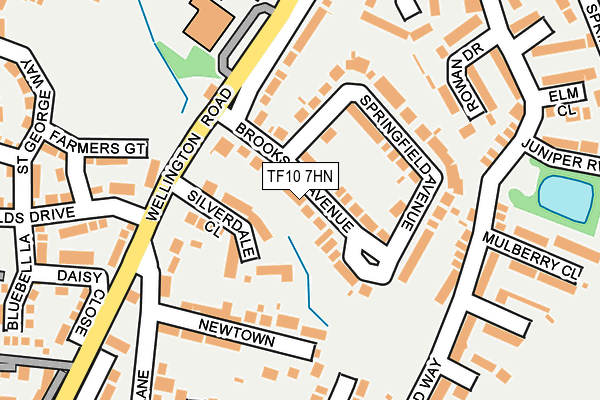TF10 7HN map - OS OpenMap – Local (Ordnance Survey)