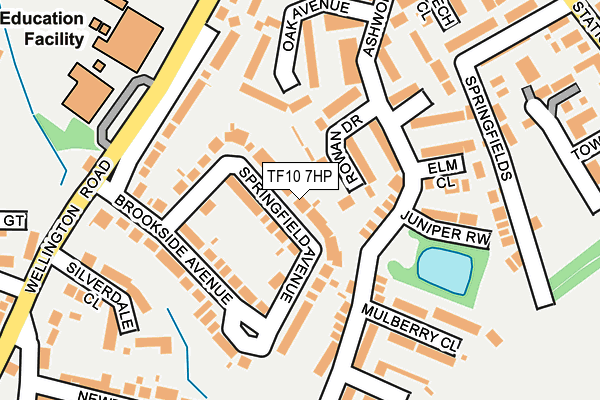 TF10 7HP map - OS OpenMap – Local (Ordnance Survey)