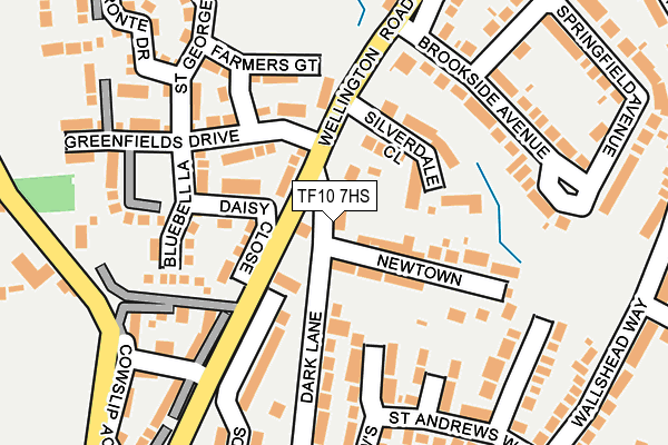 TF10 7HS map - OS OpenMap – Local (Ordnance Survey)