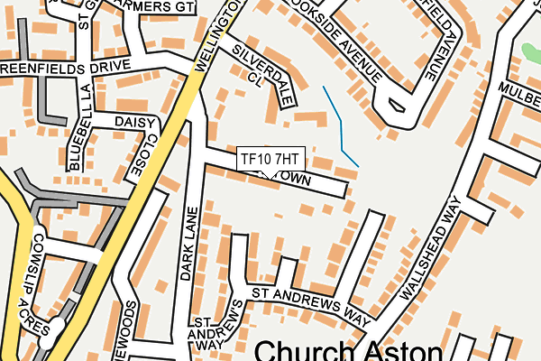 TF10 7HT map - OS OpenMap – Local (Ordnance Survey)