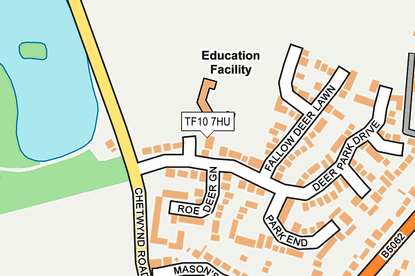 TF10 7HU map - OS OpenMap – Local (Ordnance Survey)