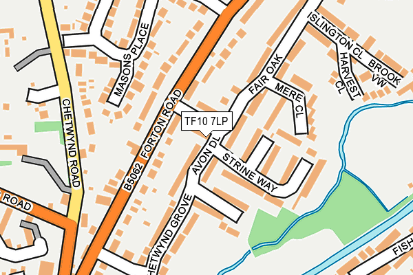 TF10 7LP map - OS OpenMap – Local (Ordnance Survey)
