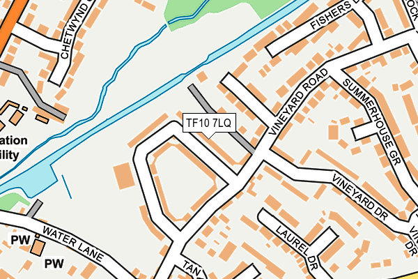 TF10 7LQ map - OS OpenMap – Local (Ordnance Survey)