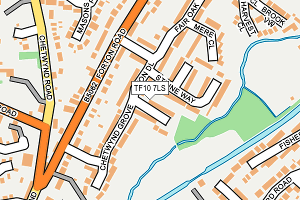 TF10 7LS map - OS OpenMap – Local (Ordnance Survey)