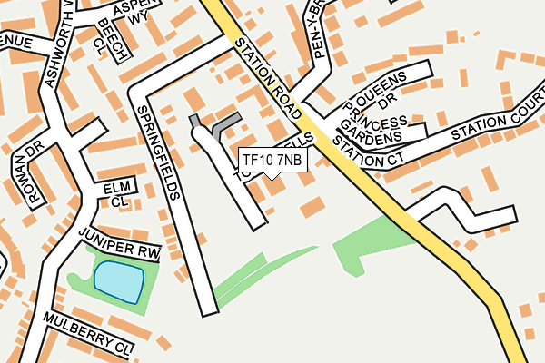 TF10 7NB map - OS OpenMap – Local (Ordnance Survey)