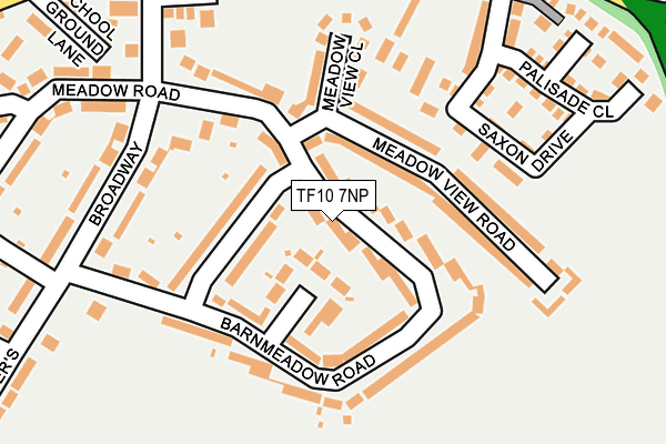 TF10 7NP map - OS OpenMap – Local (Ordnance Survey)