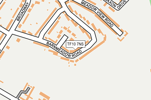 TF10 7NS map - OS OpenMap – Local (Ordnance Survey)
