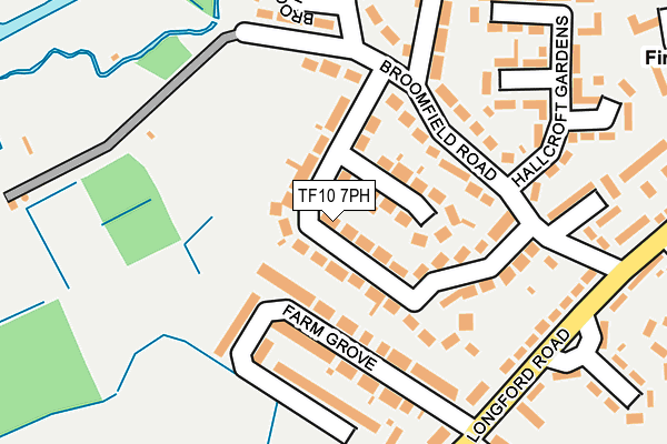TF10 7PH map - OS OpenMap – Local (Ordnance Survey)