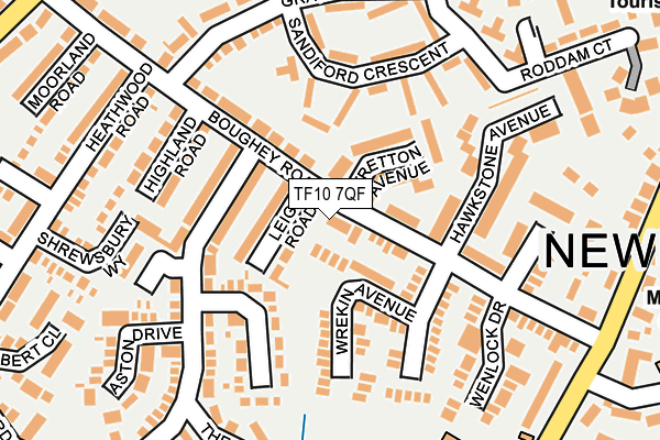 TF10 7QF map - OS OpenMap – Local (Ordnance Survey)