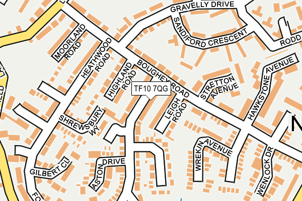 TF10 7QG map - OS OpenMap – Local (Ordnance Survey)