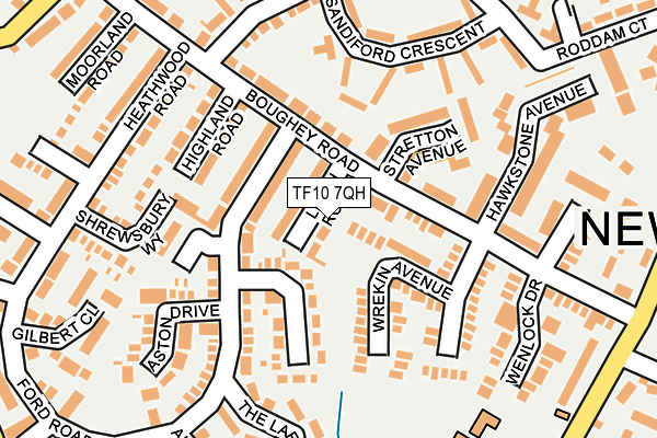 TF10 7QH map - OS OpenMap – Local (Ordnance Survey)