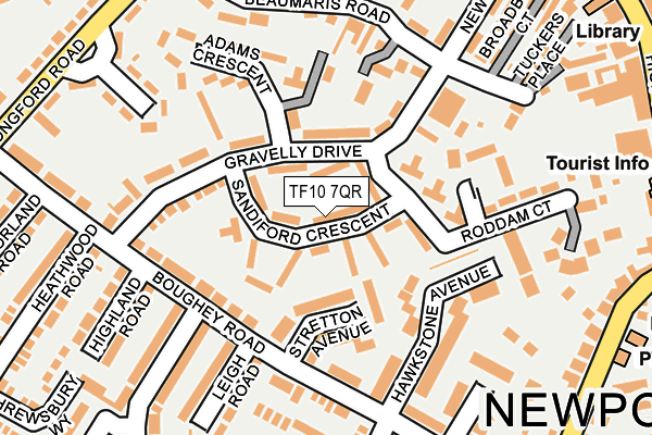 TF10 7QR map - OS OpenMap – Local (Ordnance Survey)