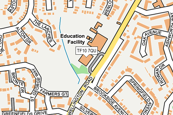 TF10 7QU map - OS OpenMap – Local (Ordnance Survey)