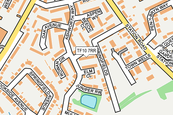TF10 7RR map - OS OpenMap – Local (Ordnance Survey)